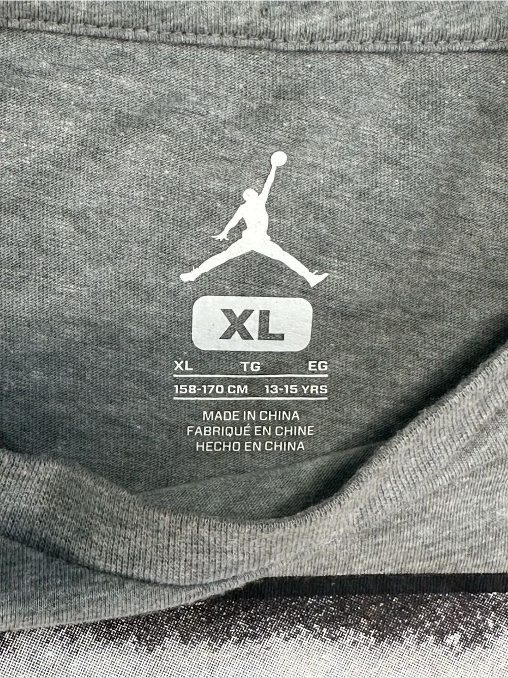 Jordan '88 Photo Dri-Fit Graphic T-Shirt Gray Youth XL Like New